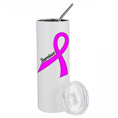 Breast Cancer Survivor Stainless Steel Tumbler