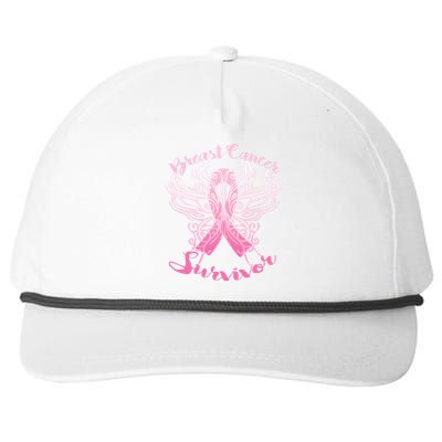 Breast Cancer Survivor Awareness Snapback Five-Panel Rope Hat