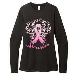 Breast Cancer Survivor Awareness Womens CVC Long Sleeve Shirt