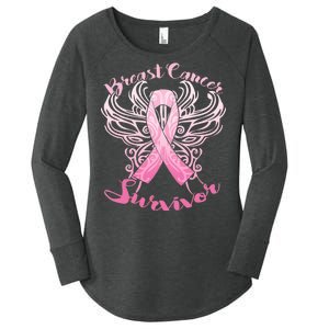 Breast Cancer Survivor Awareness Women's Perfect Tri Tunic Long Sleeve Shirt