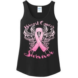 Breast Cancer Survivor Awareness Ladies Essential Tank