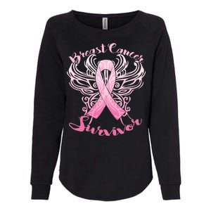 Breast Cancer Survivor Awareness Womens California Wash Sweatshirt