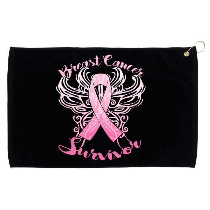 Breast Cancer Survivor Awareness Grommeted Golf Towel