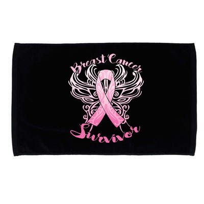 Breast Cancer Survivor Awareness Microfiber Hand Towel