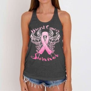 Breast Cancer Survivor Awareness Women's Knotted Racerback Tank