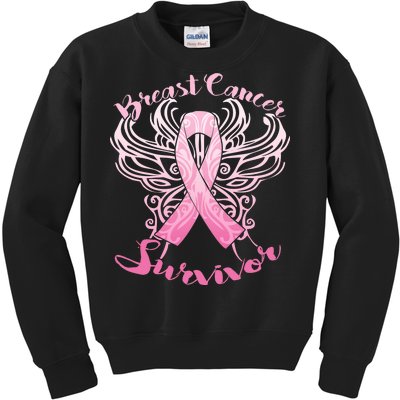 Breast Cancer Survivor Awareness Kids Sweatshirt