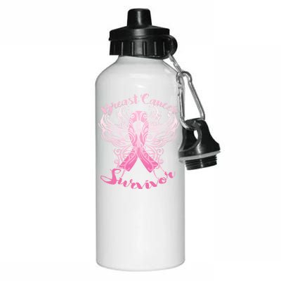 Breast Cancer Survivor Awareness Aluminum Water Bottle