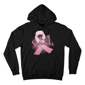 Breast Cancer Survivor Butterfly Hoodie