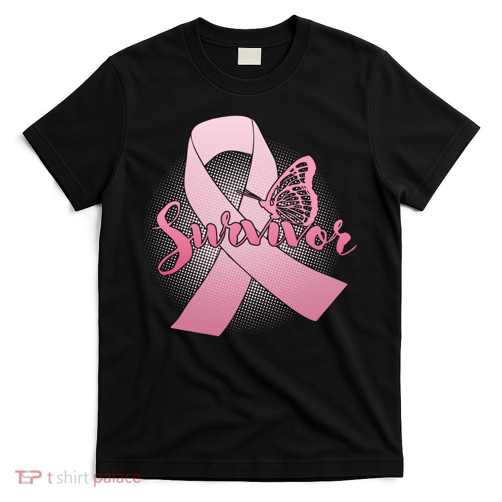 Breast Cancer Survivor Butterfly T-Shirt
