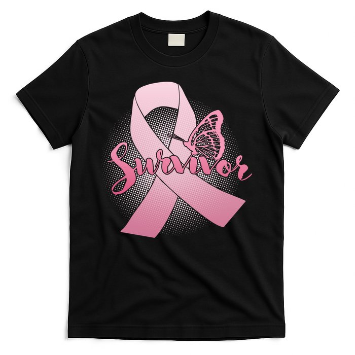 Breast Cancer Survivor Butterfly T-Shirt