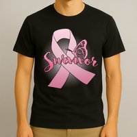 Breast Cancer Survivor Butterfly T-Shirt