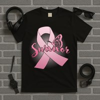 Breast Cancer Survivor Butterfly T-Shirt