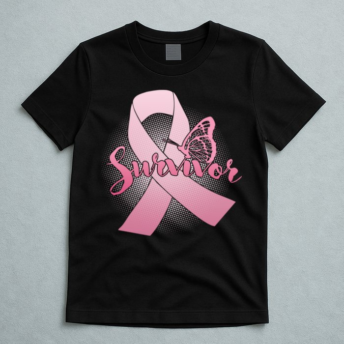 Breast Cancer Survivor Butterfly T-Shirt