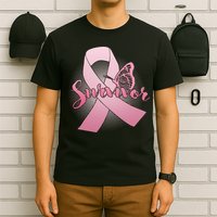 Breast Cancer Survivor Butterfly T-Shirt
