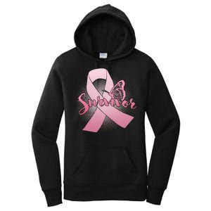 Breast Cancer Survivor Butterfly Women's Pullover Hoodie