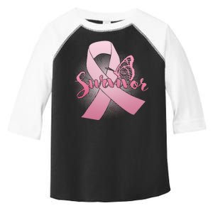 Breast Cancer Survivor Butterfly Toddler Fine Jersey T-Shirt