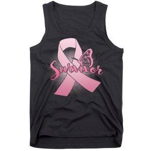 Breast Cancer Survivor Butterfly Tank Top