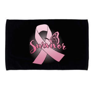 Breast Cancer Survivor Butterfly Microfiber Hand Towel