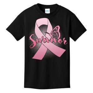 Breast Cancer Survivor Butterfly Kids T-Shirt