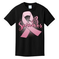 Breast Cancer Survivor Butterfly Kids T-Shirt