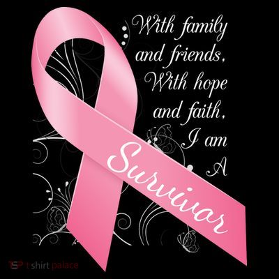 Breast Cancer Survivor Family Friends Hope Faith T-Shirt