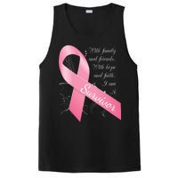 Breast Cancer Survivor Family Friends Hope Faith PosiCharge Competitor Tank