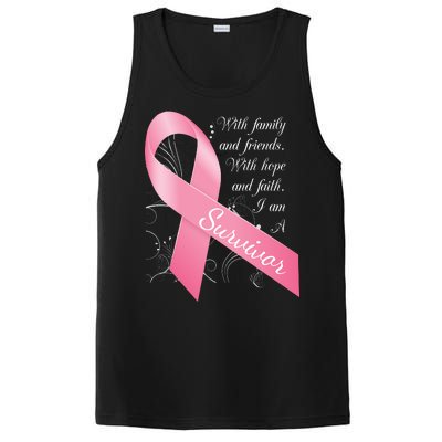 Breast Cancer Survivor Family Friends Hope Faith PosiCharge Competitor Tank