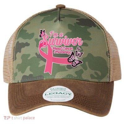 Breast Cancer Survivor Fighter Warrior Butterflies Legacy Tie Dye Trucker Hat
