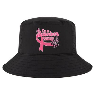 Breast Cancer Survivor Fighter Warrior Butterflies Cool Comfort Performance Bucket Hat