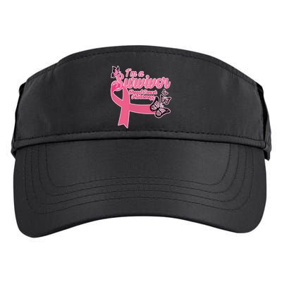 Breast Cancer Survivor Fighter Warrior Butterflies Adult Drive Performance Visor