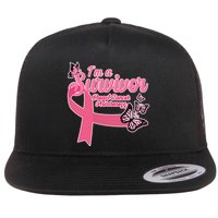 Breast Cancer Survivor Fighter Warrior Butterflies Flatbill Hat