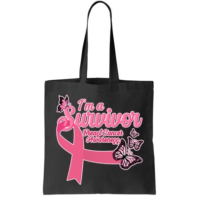 Breast Cancer Survivor Fighter Warrior Butterflies Bag