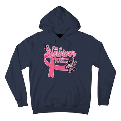 Breast Cancer Survivor Fighter Warrior Butterflies Hoodie