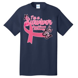 Breast Cancer Survivor Fighter Warrior Butterflies Tall T-Shirt