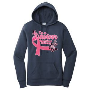 Breast Cancer Survivor Fighter Warrior Butterflies Women's Pullover Hoodie