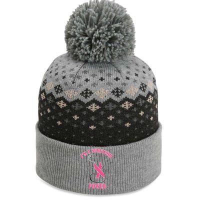 Breast Cancer Survivor Power The Baniff Cuffed Pom Beanie