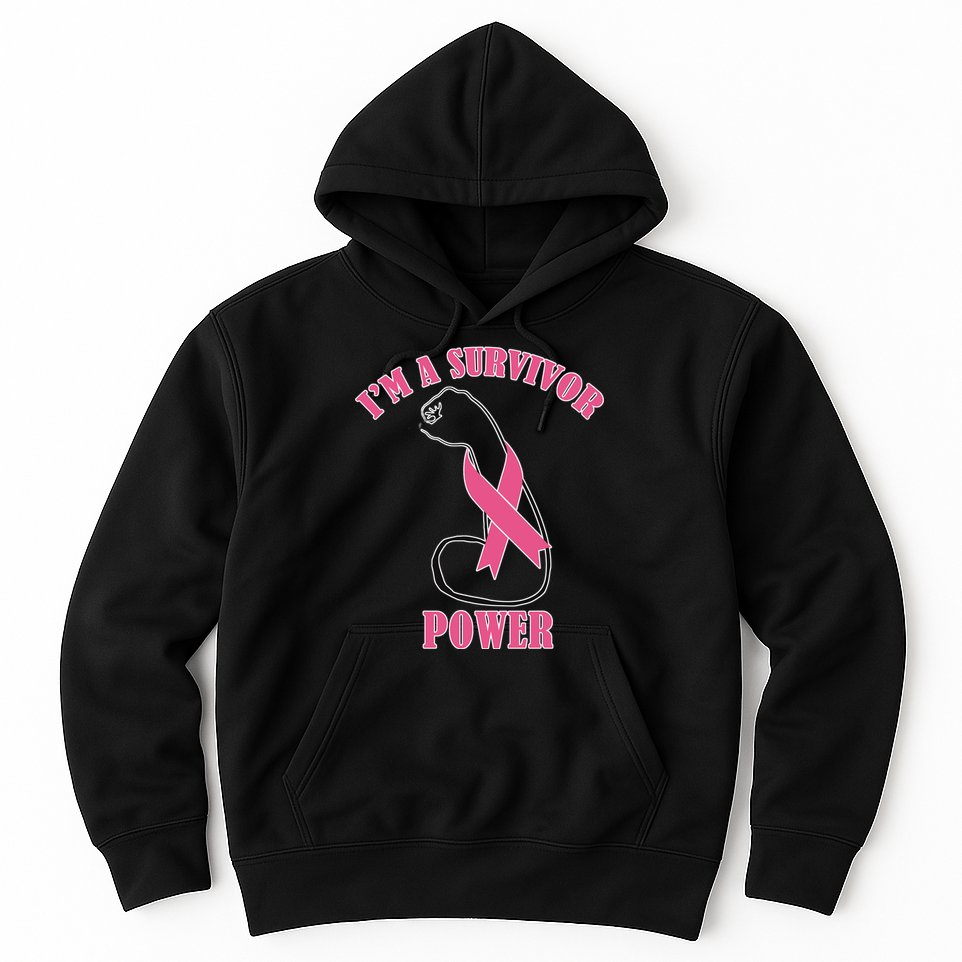 Breast Cancer Survivor Power Hoodie
