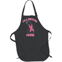 Breast Cancer Survivor Power Full-Length Apron With Pockets