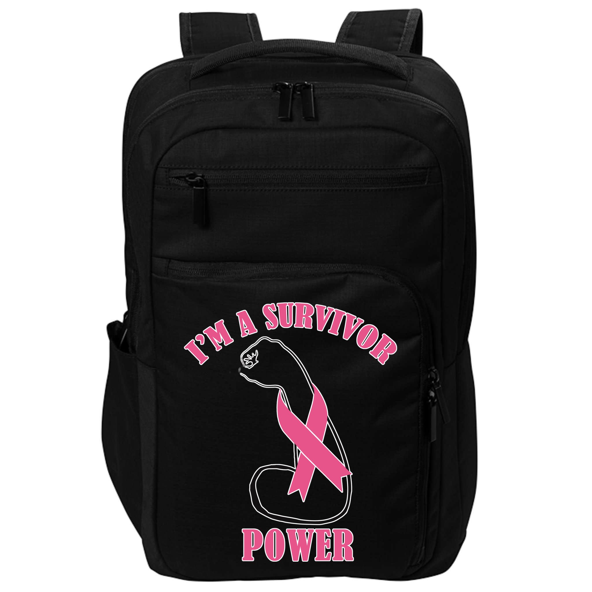 Breast Cancer Survivor Power Impact Tech Backpack
