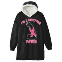 Breast Cancer Survivor Power Hooded Wearable Blanket