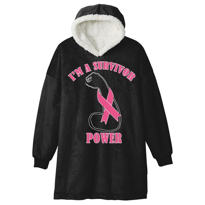 Breast Cancer Survivor Power Hooded Wearable Blanket