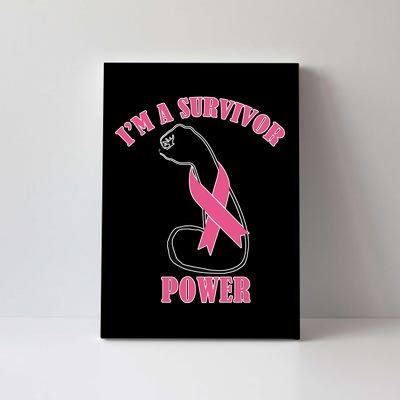 Breast Cancer Survivor Power Canvas