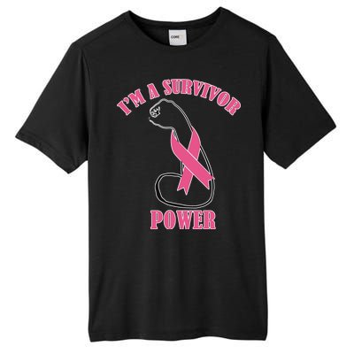 Breast Cancer Survivor Power Tall Fusion ChromaSoft Performance T-Shirt