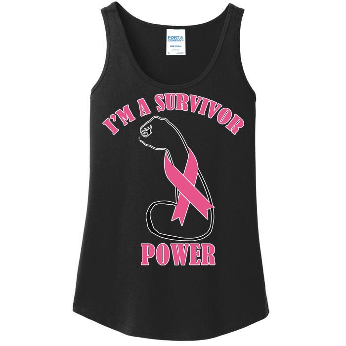 Breast Cancer Survivor Power Ladies Essential Tank