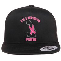 Breast Cancer Survivor Power Flat Bill Trucker Hat