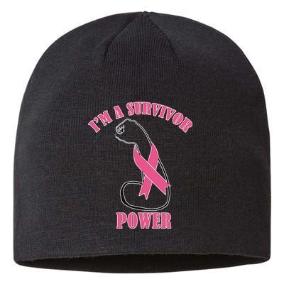 Breast Cancer Survivor Power Sustainable Beanie