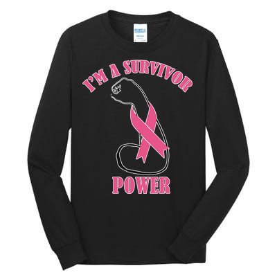 Breast Cancer Survivor Power Tall Long Sleeve T-Shirt