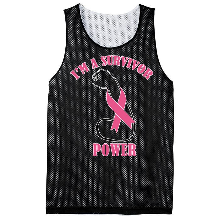 Breast Cancer Survivor Power Mesh Reversible Basketball Jersey Tank