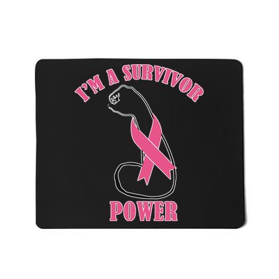 Breast Cancer Survivor Power Mousepad