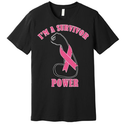 Breast Cancer Survivor Power Premium T-Shirt